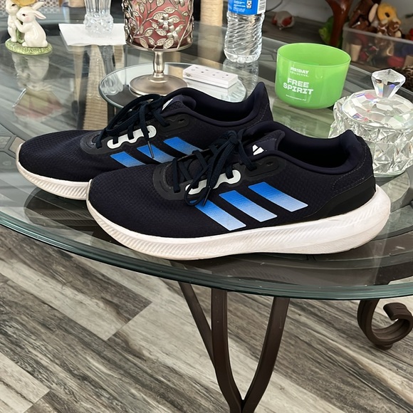 💙☁️ADIDAS CLOUD NINE MENS SZ 11 BLACK & BLUE WORN TWICE GREAT CONDITION! - Picture 4 of 6